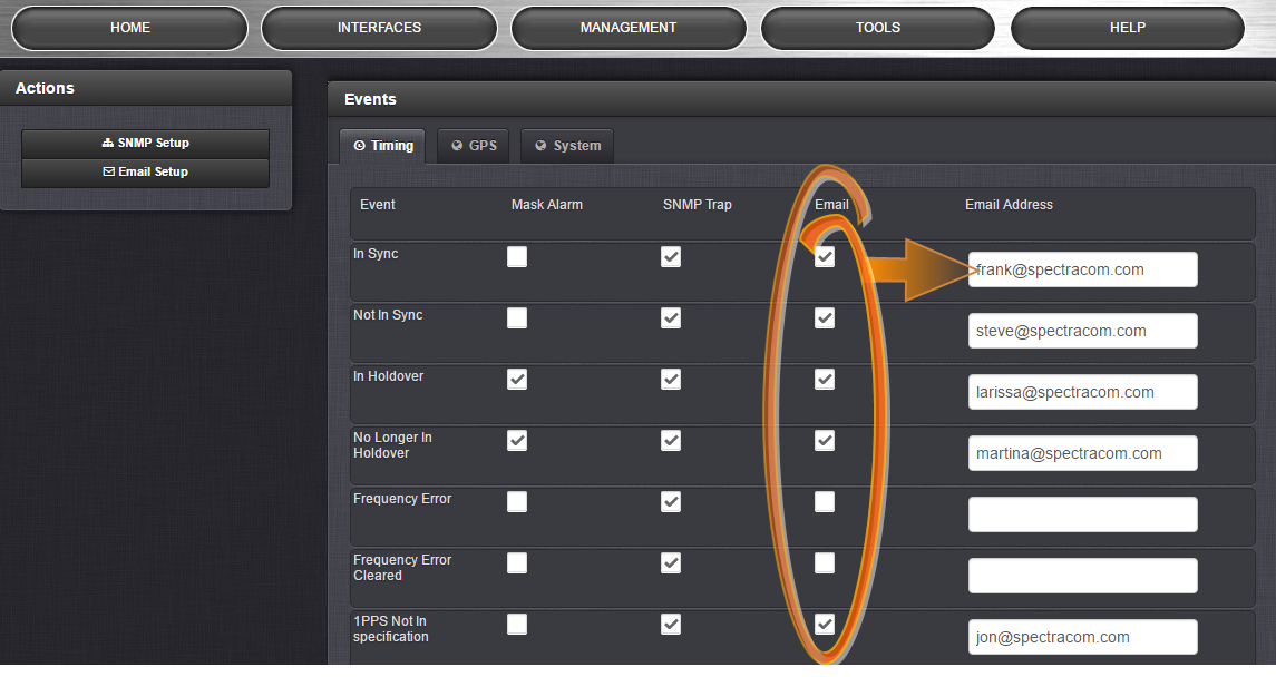 Email Notification Setup