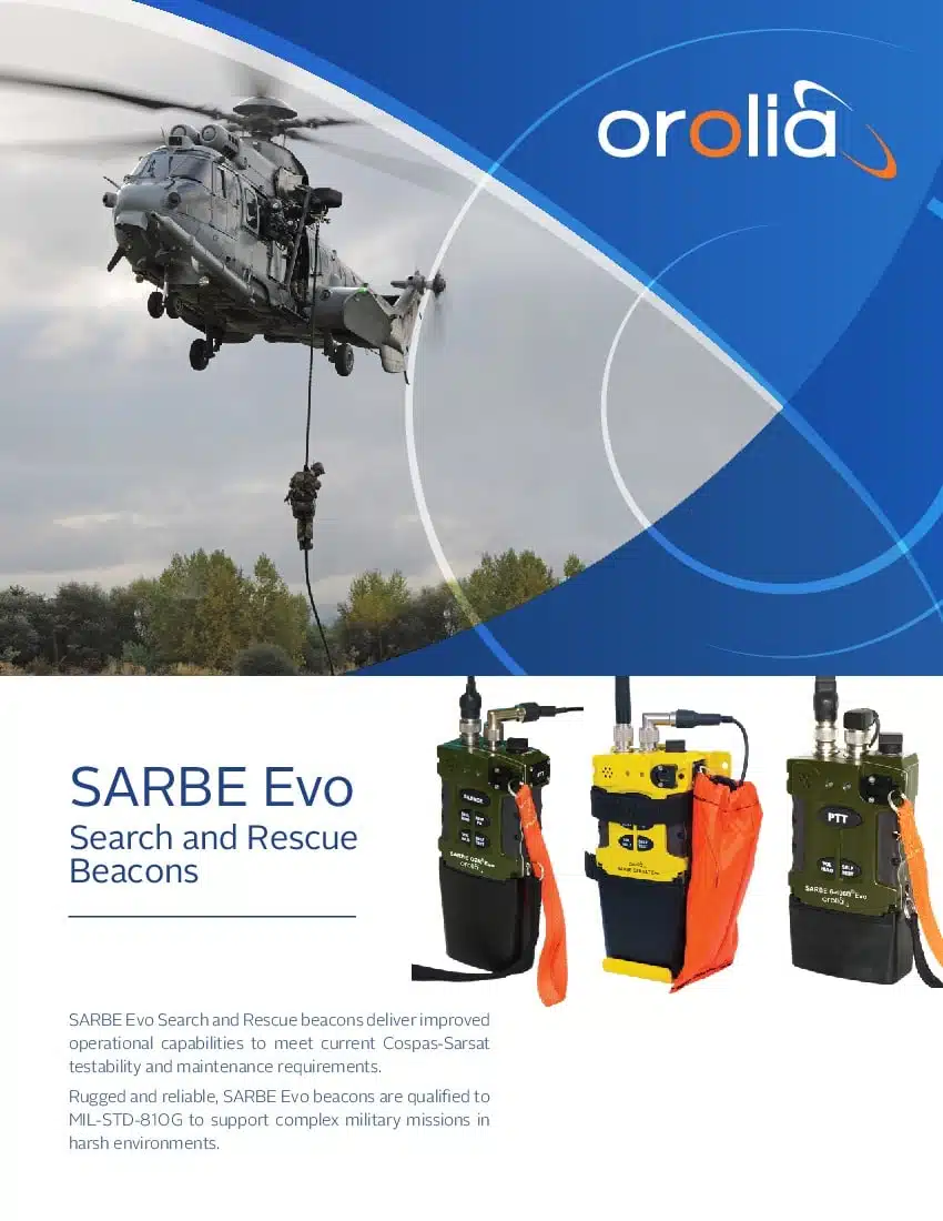 SARBE Evo Search and Rescue Beacons Safran Navigation & Timing