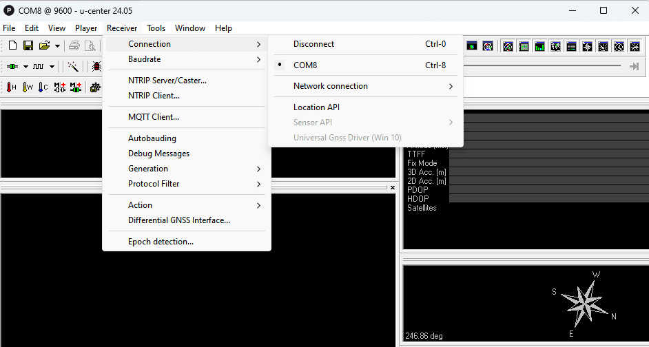 Simulating the ISO 17123-8 procedure through Skydel