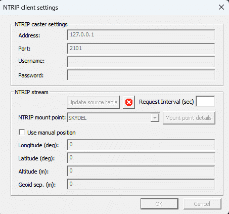 Simulating the ISO 17123-8 procedure through Skydel
