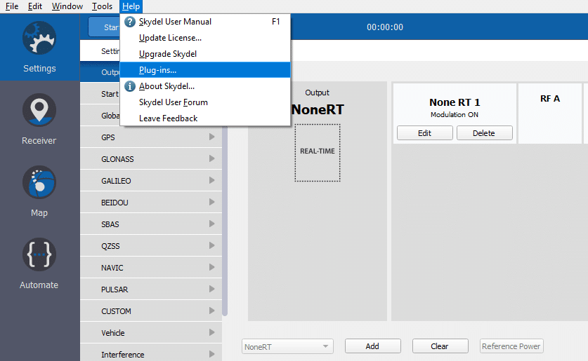 Simulating the ISO 17123-8 procedure through Skydel