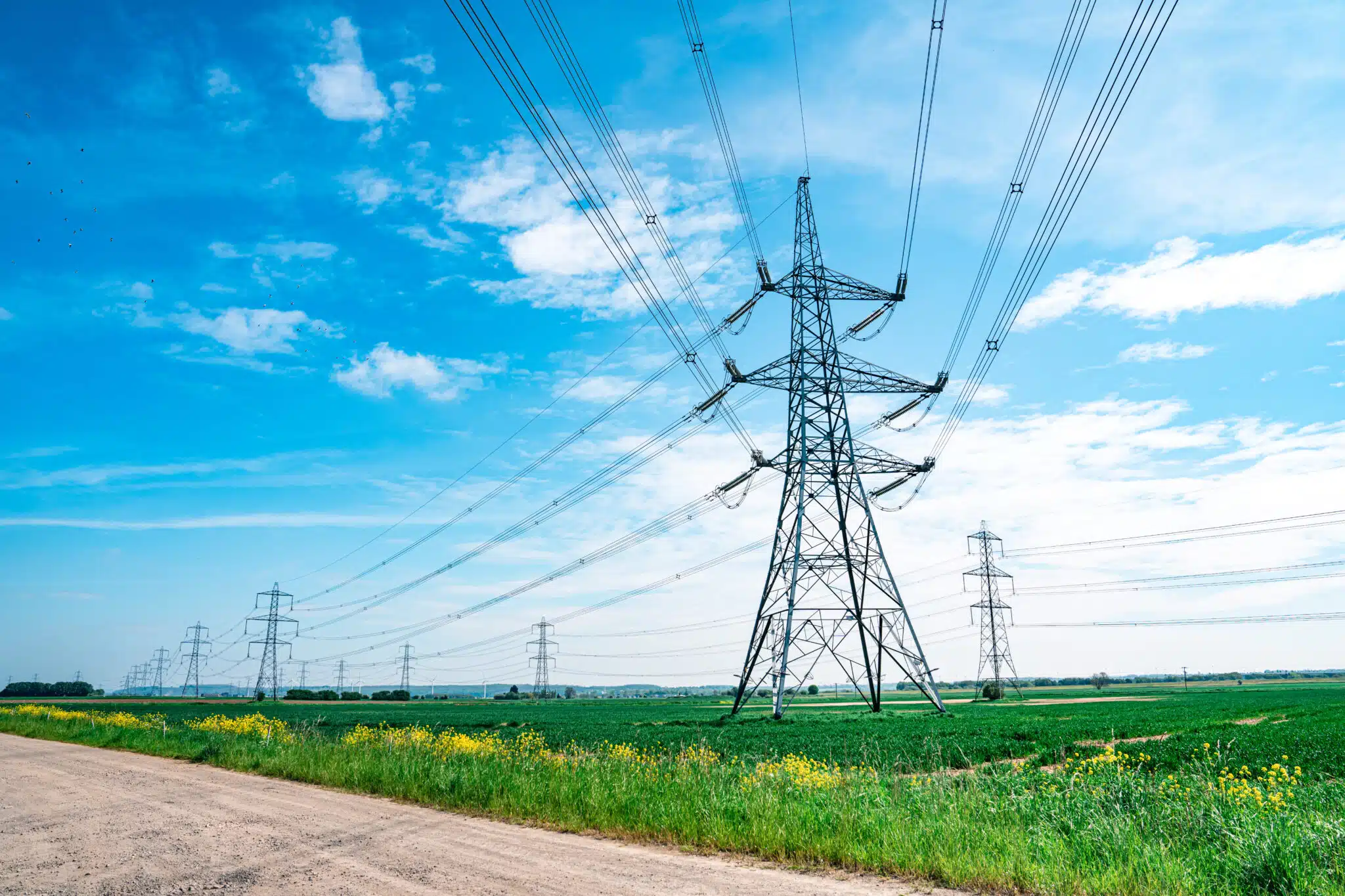 Electric high voltage tower
