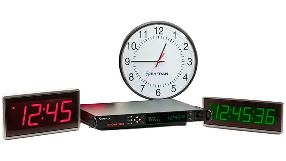 Time displays used with timer servers